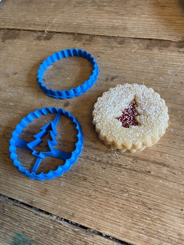 Christmas jammy ring cookie - christmas,