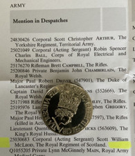 Copy QE2 Iraq Op Telic Medal Disc Only Mcleod 3 Scots Regiment Black Watch MID