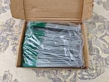 Half Green Artificial Grass Turf U Pins Metal Galvanised Pegs Staples Weed (100)