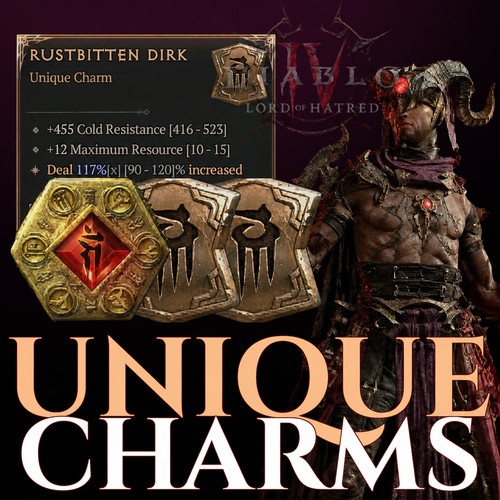 Diablo unique charms - 4💥unique,