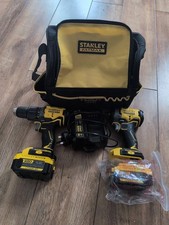 Stanley Fatmax V20 Twin Kit Brushless 2x4ah Batteries And Charger