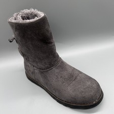 Peacocks Ankle Boots Snug Winter Grey Pull On Womens Uk 6 Eu 39