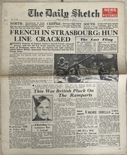 Original The Daily Sketch 24th November 1944  Newspaper 