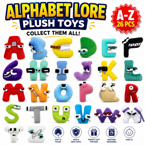 Alphabet lore number plush - alphabet, toy