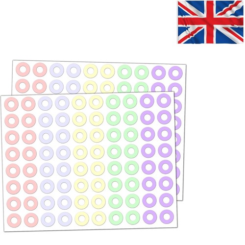 800 pack pastel hole punch - 800-pack,