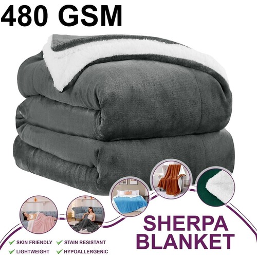 Large sherpa blanket - large, warm