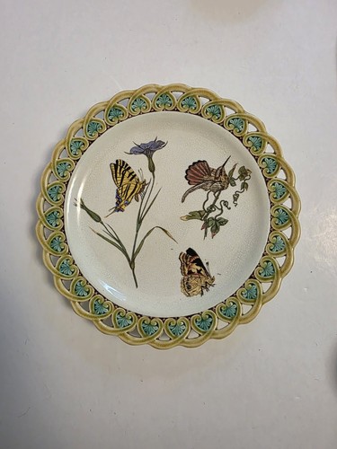 Wedgwood majolica plate - majolica,