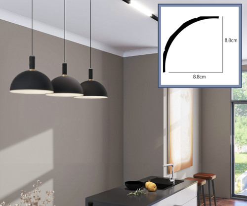 Coving cornice medium - coving, light