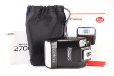 Canon 270EX Speedlite Flash / Flashgun For EOS DSLR Camera & Storage Case & Box