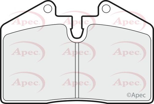 Apec pad660 front rear - rear, brake