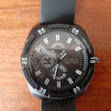 American Exchange watch black working with new fitted battery 