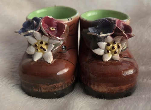 Vintage pair ceramic - pair, boot