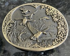 Vtg ADM Brass Flying Geese