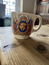 King George VI Coronation Commemorative Mug Newhall Ware May 1937