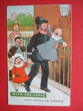 1907 ALF HILTON Police Comic POLICEMAN WITH THE FORCE LOST STOLEN OR STRAYED