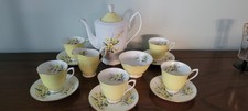 Royal Albert china - Primrose 13 piece coffee set inc coffee pot