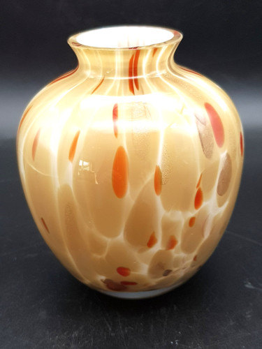 Cased art glass vase - cased,