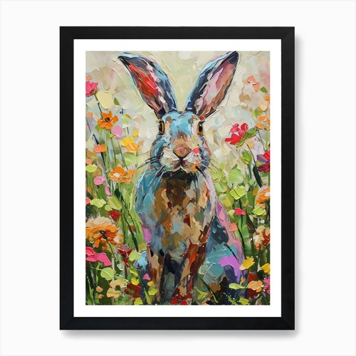 Tan rabbit painting art - rabbit, 3