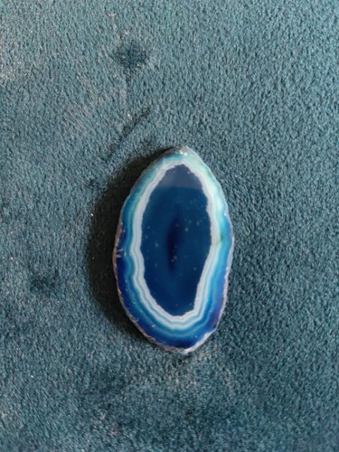 Natural agate geode slice - natural,