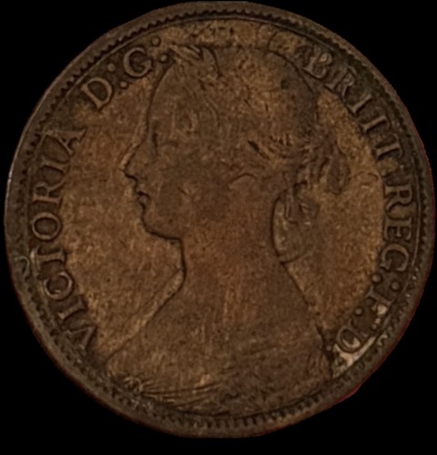1866 queen victoria farthing - victoria, 1