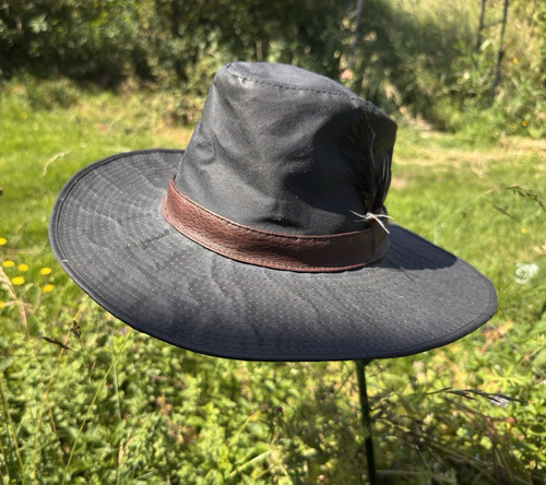 Barbour olive fedora - hat, size