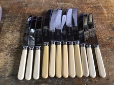 Dinner & Dessert Knives Set Lewis Rose & Co Sheffield ‘Larko’