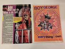 BOY GEORGE - CULTURE CLUB Great Rare Clippings Articles D337