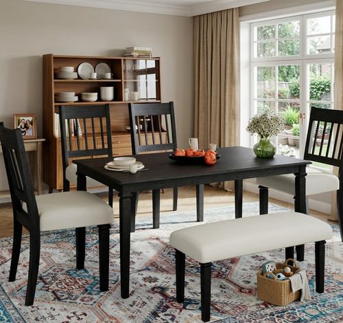 Piece farmhouse kitchen - 6-piece,