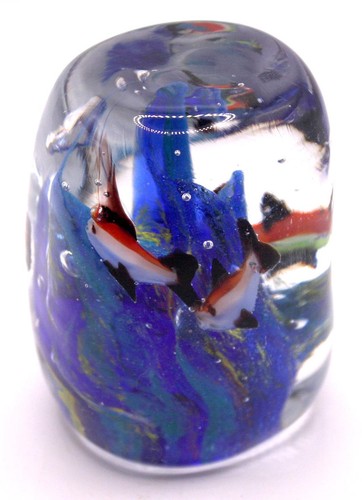 Vintage glass paperweight - vintage,