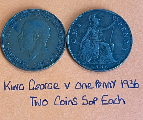 King george one - v, coin