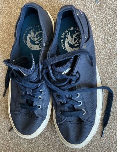 Diesel navy trainers - navy, size