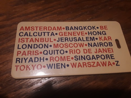Luggage tag various cities - tag,