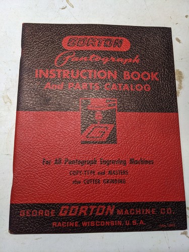 Gorton operator service manual - operator,