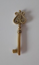 VINTAGE STEINWAY PIANO KEY - BRASS