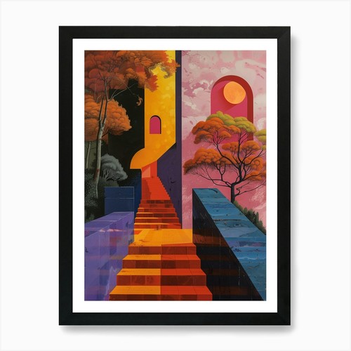 Stairway heaven art print - stairway,