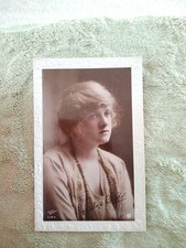 Rotary Photo Hand-Painted Real Photograph Postcard Gladys Cooper Posted 1924