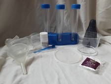 Science Accessories Kit with 3 Test Tubes 2 Goggles Petri Dish And Volcano