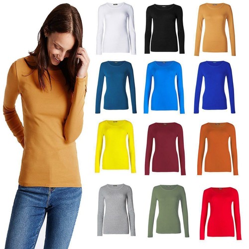 New ladies plain long sleeve - ladies,