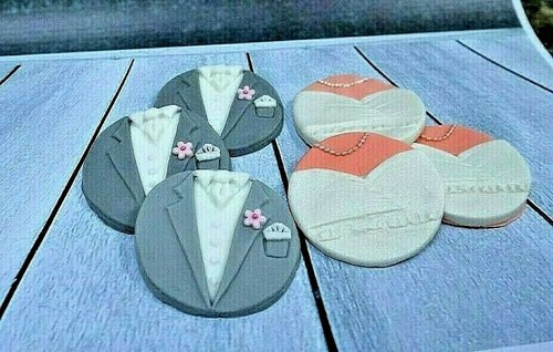 Wedding cupcake toppers - cupcake, bride