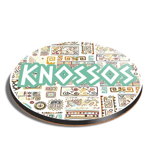 Round mdf coaster knossos - round,