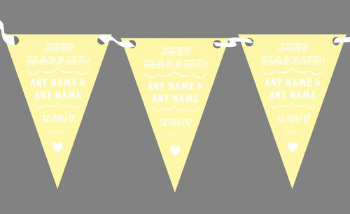 Vintage just married cream - vintage,