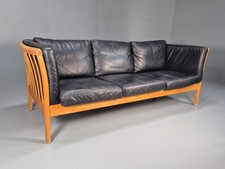 Vintage 3 Seat Sofa Black