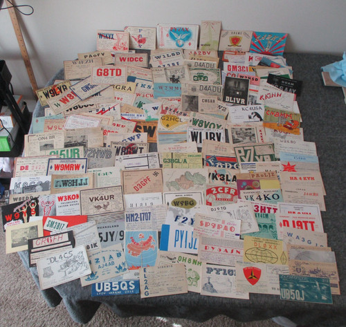 Vintage ham radio qsl call - vintage,