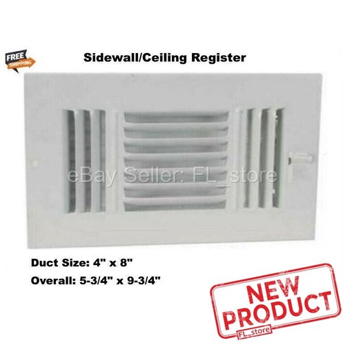 Air register duct size - 8",