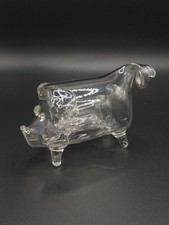 Roberto Niederer Glass Pig In A Pig Three 3 Triple Pigs Handblown Collectable