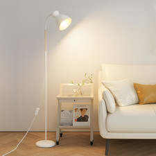 Adjustable White Floor Lamp