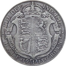 1911 TO 1919 GEORGE V SILVER