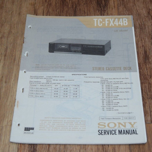 Sony fx44b stereo - fx44b,