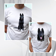 Black German Shepherd t shirt top dog tee design mens womens kids baby sizes