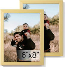 Set of 2 Gold 6x8 Picture